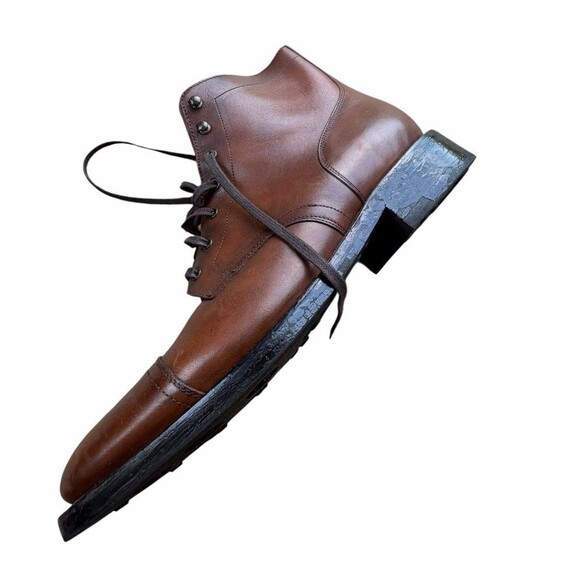 Thursday Boot Co Leather Brandy Captain Cap Toe Boots Men\'s 15 Chestnut Brown main image 10